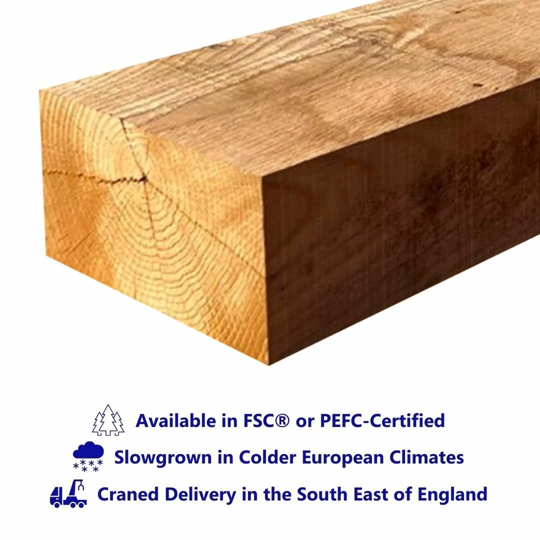 European Oak Railway Sleeper | 3m X 200mm X 100mm 2 European Oak Railway Sleeper | 3m X 200mm X 100mm - Image 2