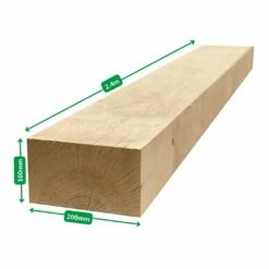 Oak Railway Sleeper | 2.4m X 200mm X 100mm -Osmo Sale 15 4