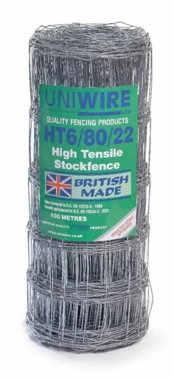 Uniwire HT6/80/22 Stock Fence | Pheasant Friendly | High Tensile | 100m