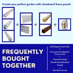 Closeboard Fence Panels | Green Treated Feather Edge | 3ft To 6ft -Osmo Sale 21 9