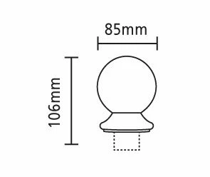 Burbidge Ball Newel Cap White Oak 90mm 2 Burbidge Ball Newel Cap White Oak 90mm - Image 2