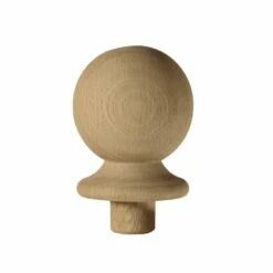 Burbidge Ball Newel Cap White Oak 90mm