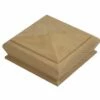 Burbidge Pyramid Newel Cap White Oak 90mm