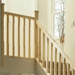 Cheshire Benchmark Half Stop Chamfered Newel Pine 41x91x1500mm -Osmo Sale Cheshire Benchmark Half Stop Chamfered Newel Pine 41x91x1500mm 3