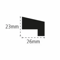 Cheshire Fire Check Glass Bead Red Hardwood 23x26x2400mm -Osmo Sale Cheshire Fire Check Glass Bead Red Hardwood 23x26x2400mm 2