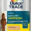 Dulux Trade Quick Dry Varnish Clear Gloss 1ltr