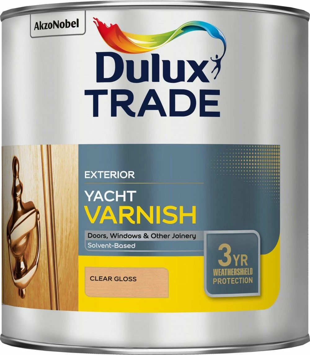 Dulux Trade Yacht Varnish Clear Gloss 2.5ltr 1 Dulux Trade Yacht Varnish Clear Gloss 2.5ltr
