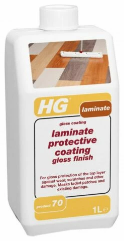 HG Wooden Floor Laminate Protective Coating Gloss Finish 1ltr