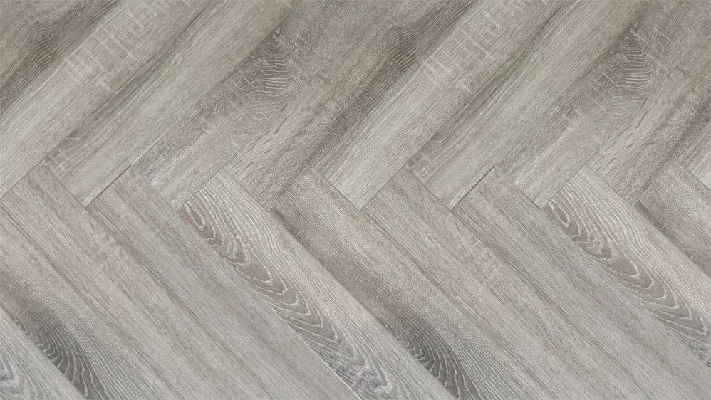 Herringbone Platinum Grey Laminate Flooring 12x90x450mm 1.46m² 2 Herringbone Platinum Grey Laminate Flooring 12x90x450mm 1.46m² - Image 2