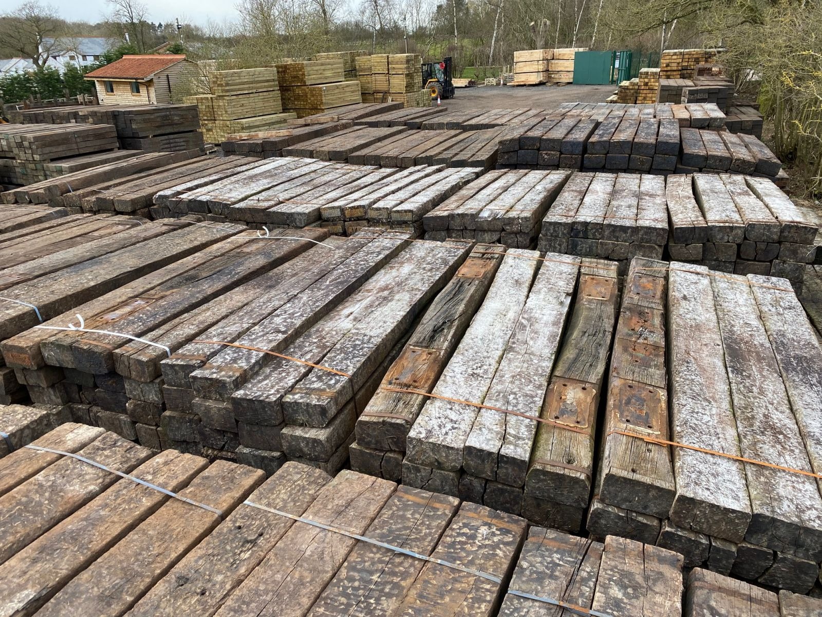 Osmo Sale -Osmo Sale Railway sleepers in the yard