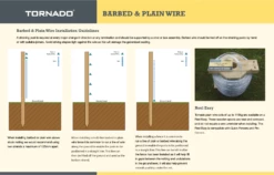 Tornado HT Straining Line Wire | 2.5mm X 650m | 25KG | Galvanised -Osmo Sale barbed and plain 2 1
