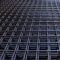 Black PVC Coated Wire Mesh Panels | 6ft X 3ft | 2" Holes | 12 Gauge