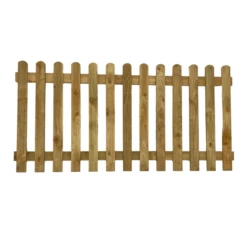 Picket Fence Panels | Round Top | 3ft Or 4ft X 6ft | Green Treated
