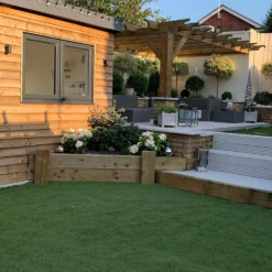 Large Green Treated Railway Sleeper | 2.4m X 240mm X 120mm -Osmo Sale home joyr 2 1