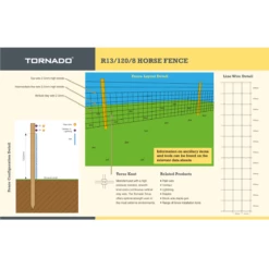 Tornado R13/120/8 Equi Horse Fence | 50m 5 Tornado R13/120/8 Equi Horse Fence | 50m -Osmo Sale ht8 80 15 100m data2