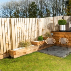 Large Green Treated Railway Sleeper | 2.4m X 240mm X 120mm -Osmo Sale railway sleepers suregreen 1 1
