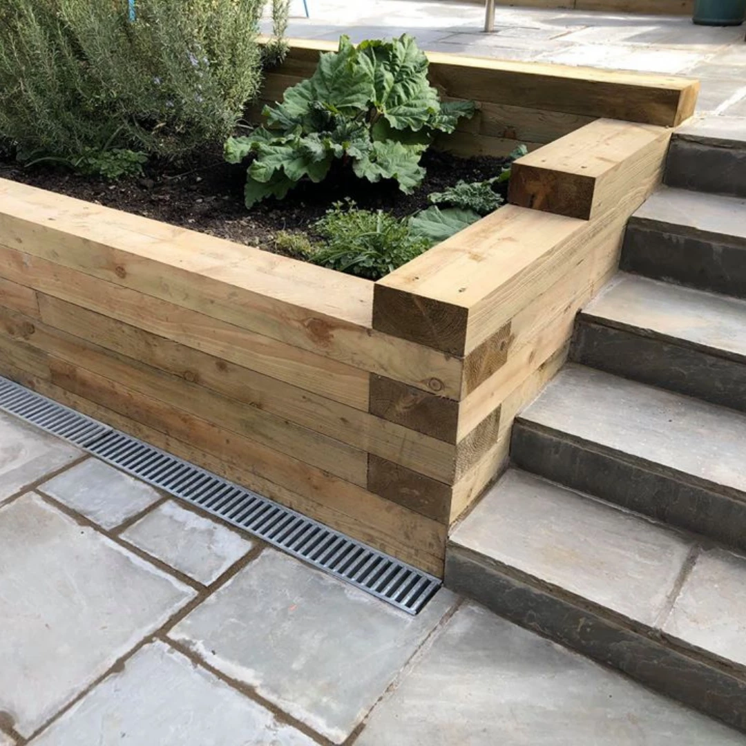 Green Treated Railway Sleeper | 3m X 200mm X 100mm 3 Green Treated Railway Sleeper | 3m X 200mm X 100mm - Image 3