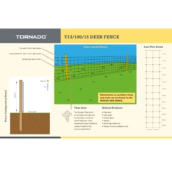 Tornado T13/190/15 Deer Fence | 100m -Osmo Sale t13.190.15 v2