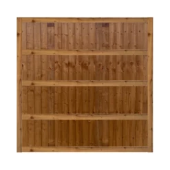 Ultra Heavy-Duty Closeboard Fence Panels | Framed | Brown Treated Feather Edge | 3ft To 6ft